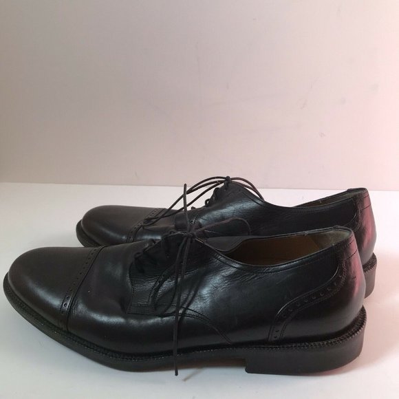Johnston Murphy Signature Series Black Leather Cap Toe Derby Shoes 10.5 M‎ 13501 main image 5